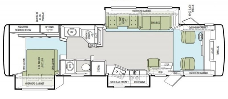 2011 TIFFIN ALLEGRO 34TGA Floorplan