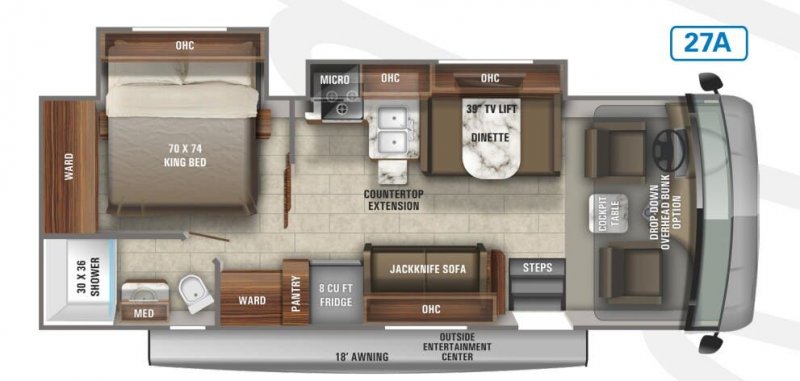 2021 JAYCO ALANTE 27A Floorplan