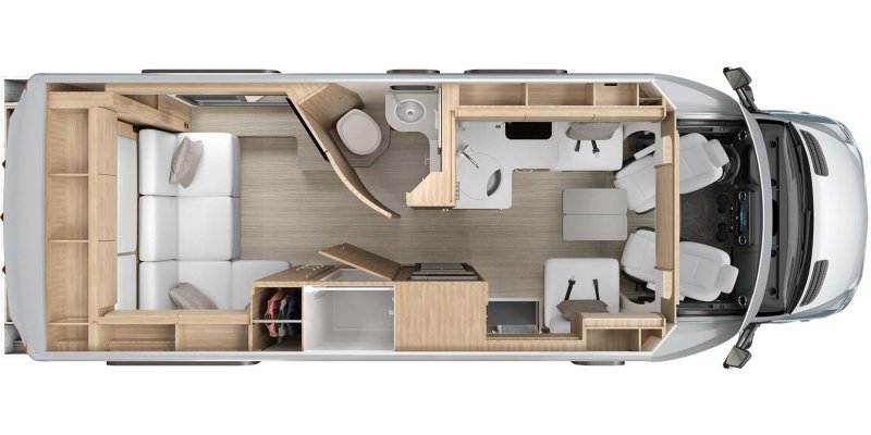 2021 LEISURE TRAVEL UNITY 24 RL Floorplan