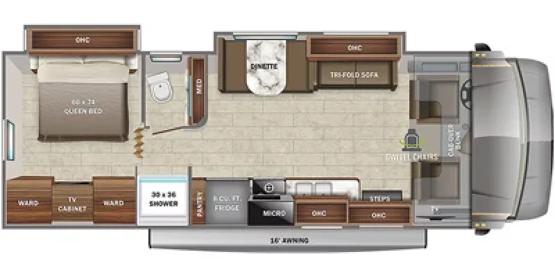 2022 JAYCO GREY HAWK 29 MV Floorplan
