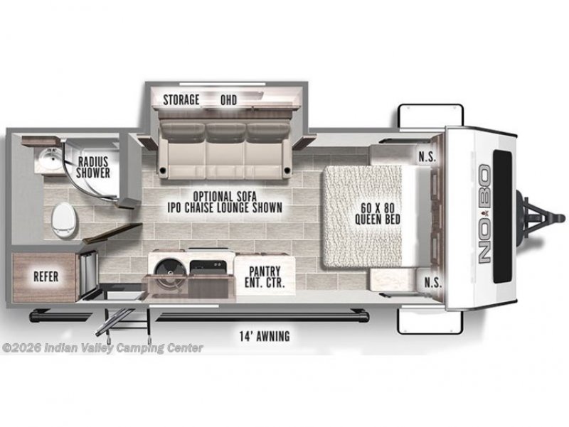 2022 FOREST RIVER NOBO 19.6 Floorplan