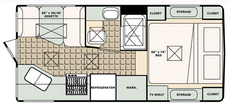 2027 BIGFOOT RV BIGFOOT 2500 10.4 Floorplan