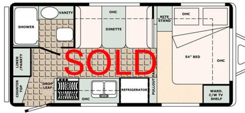 2025 BIGFOOT RV BIGFOOT 2500 21 FB Floorplan