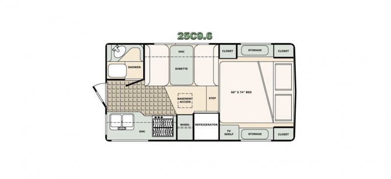 2026 BIGFOOT RV BIGFOOT 2500 9.6 LB Floorplan