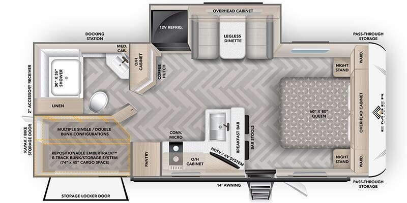 2027 EMBER E-SERIES 22 ETS Floorplan