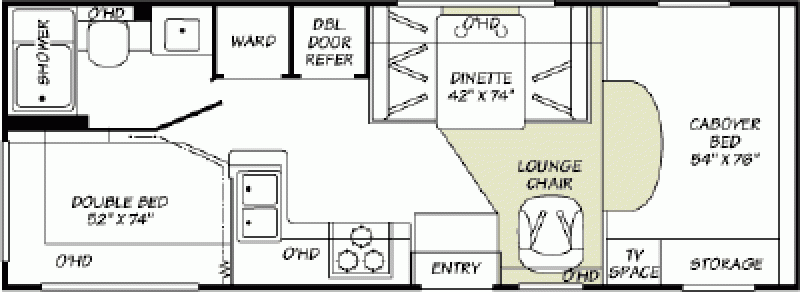 2007 FLEETWOOD TIOGA 24D Floorplan