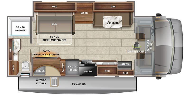 2022 JAYCO REDHAWK 26 M Floorplan