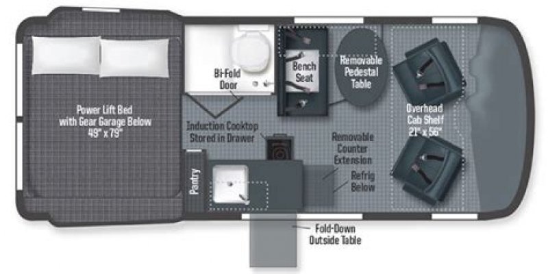 2024 WINNEBAGO REVEL REVEL Floorplan