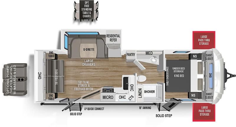 2022 FOREST RIVER WILDCAT T262RSX Floorplan