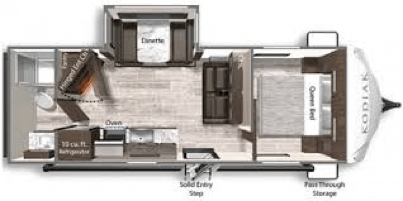 2022 DUTCHMEN KODIAK ULTRA-LITE 242RBSL Floorplan