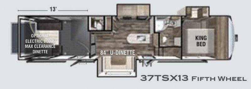 2020 FOREST RIVER XLR BOOST 37TSX Floorplan