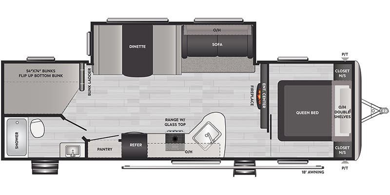 2021 KEYSTONE SG282BH SPRINGDALE Floorplan
