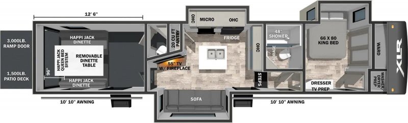 2026 FOREST RIVER XLR NITRO 35G13 Floorplan