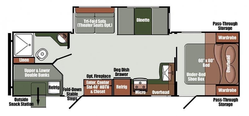 2026 GULF STREAM ENVISION 282BH Floorplan