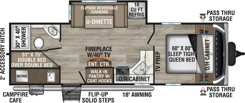 2026 VENTURE RV SPORTTREK 261VBH Floorplan