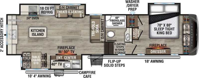 2026 VENTURE RV SPORTTREK 353VRK Floorplan