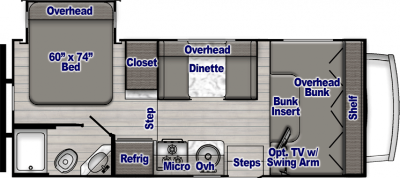 2026 GULF STREAM CONQUEST 6220LE Floorplan