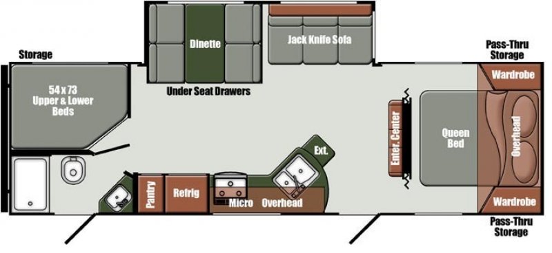 2026 GULF STREAM ENVISION 28BBS Floorplan