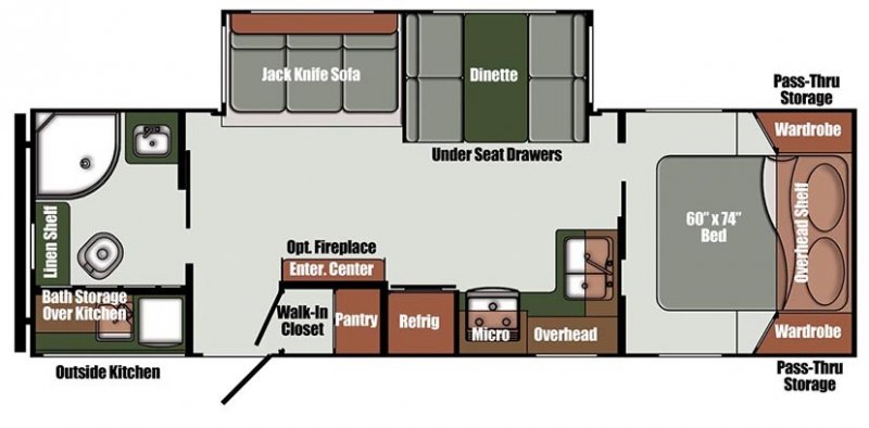 2026 GULF STREAM ENVISION 28CRB Floorplan