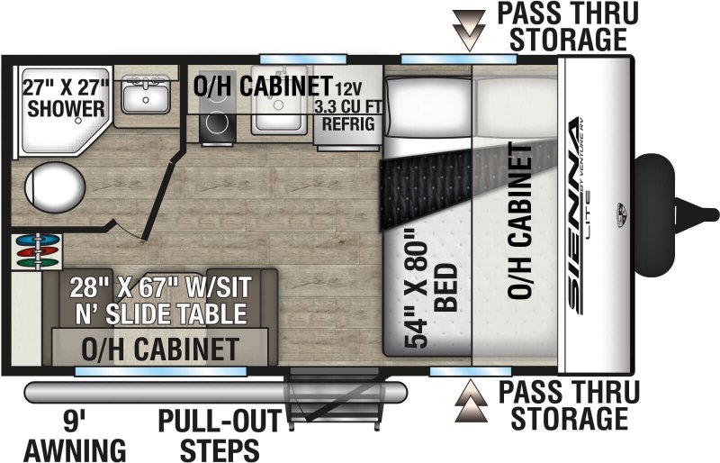2026 VENTURE RV SIENNA 130VRD Floorplan