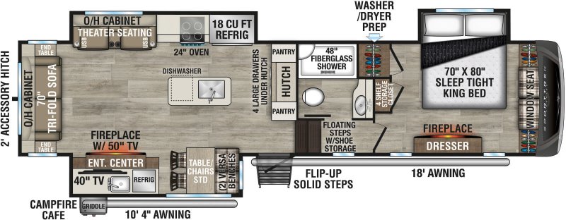 2026 VENTURE RV SPORTTREK 353VIK Floorplan