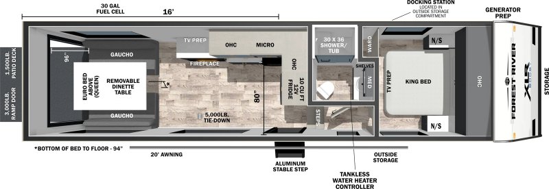 2026 FOREST RIVER XLR BOOST 286B Floorplan