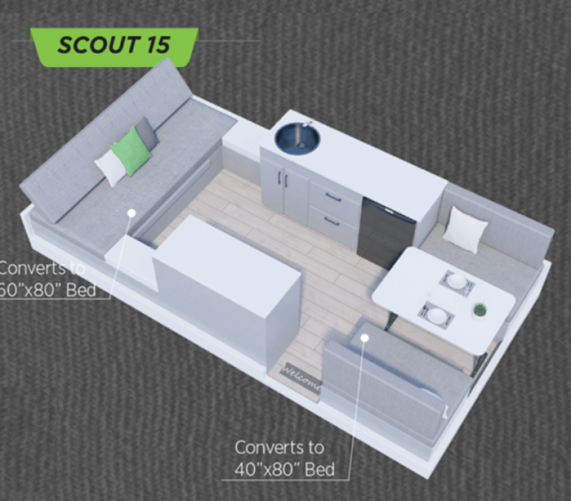 2027 ALINER SCOUT 15 Floorplan