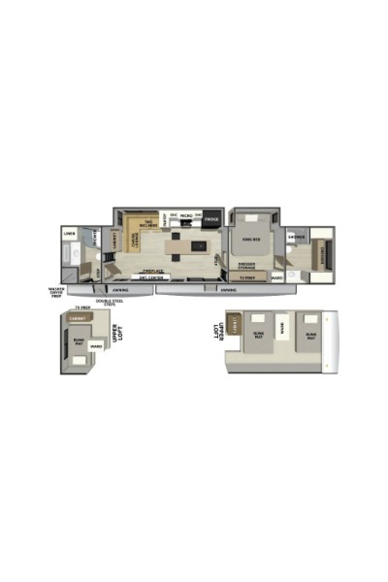 2027 FOREST RIVER SIERRA 411DBDL Floorplan