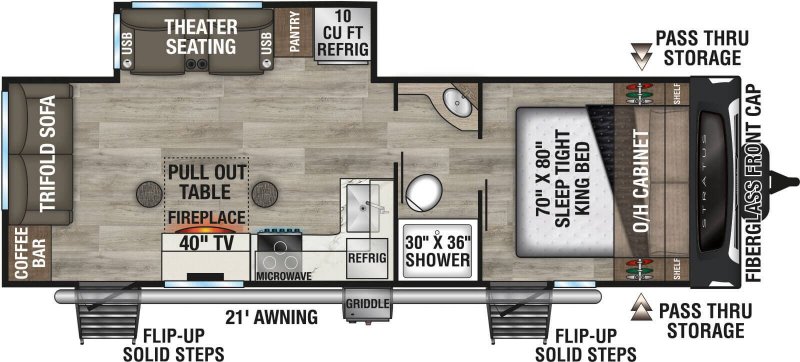 2027 VENTURE RV STRATUS 251VRL Floorplan