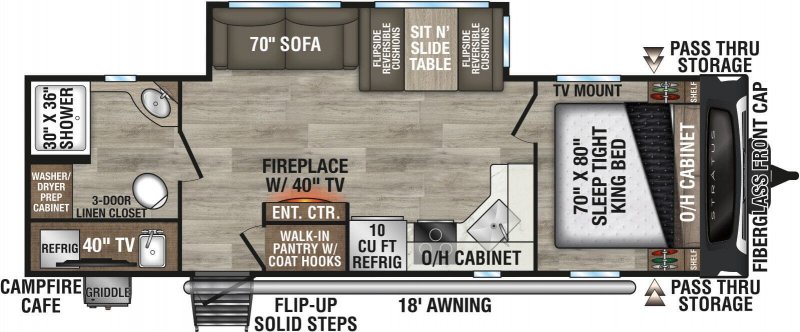 2027 VENTURE RV STRATUS 261VRB Floorplan