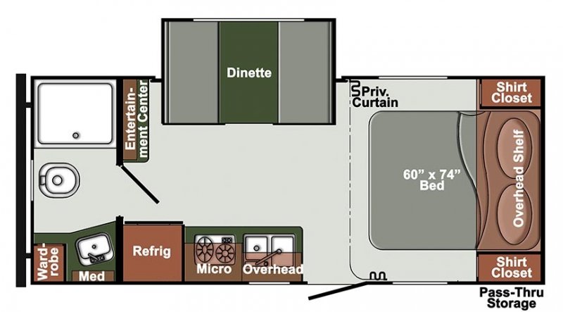 2026 GULF STREAM ENVISION 21QBD Floorplan