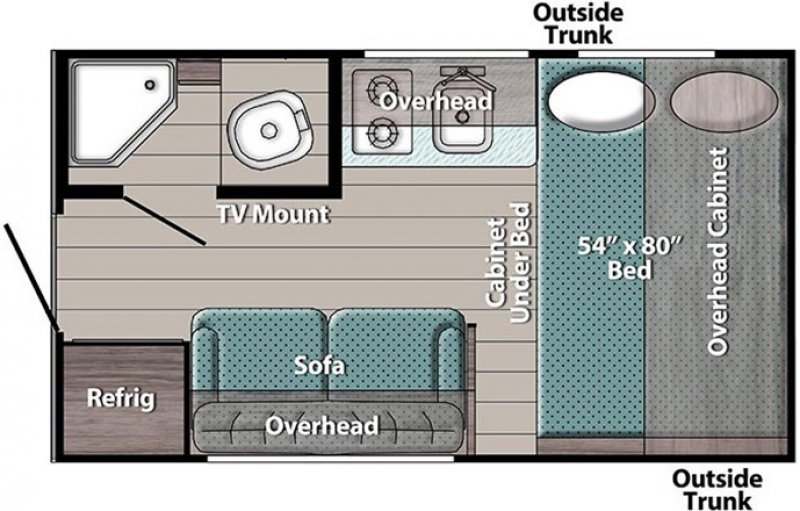 2026 GULF STREAM TRAILBOSS 150RD Floorplan