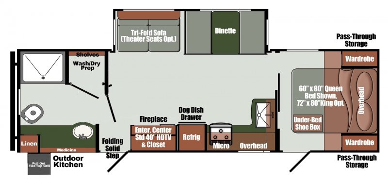 2026 GULF STREAM ENVISION 280RB Floorplan