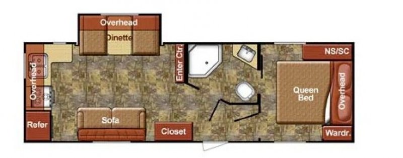 2015 GULF STREAM INNSBRUCK 25SBW Floorplan