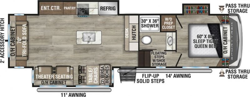 2026 VENTURE RV SPORTTREK 353VIK