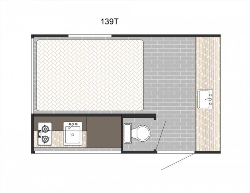 2026 SUNSET PARK RV SUNRAY 139T Floorplan