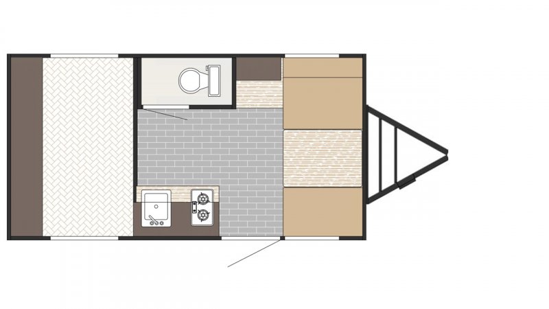 2027 SUNSET PARK RV SUNRAY 149 Floorplan