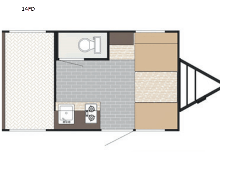 2026 SUNSET PARK RV SUN LITE 14FD Floorplan
