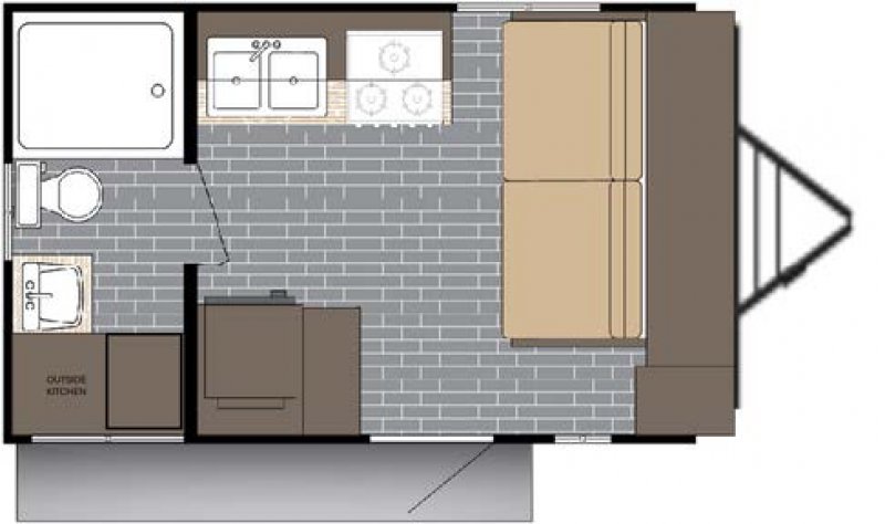 2026 SUNSET PARK RV SUN LITE 14RB Floorplan