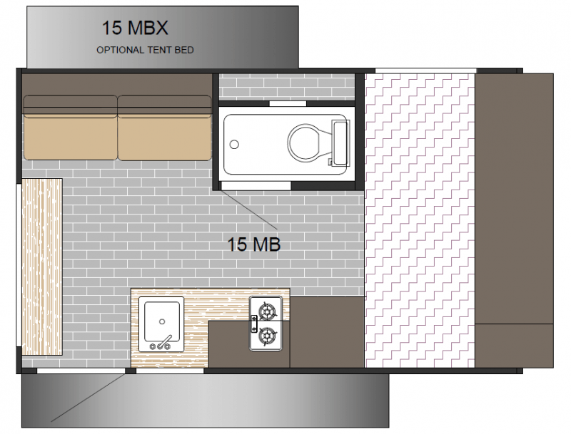 2026 SUNSET PARK RV SUN LITE 15MB Floorplan