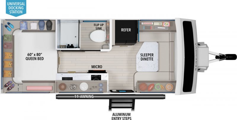 2026 GRAND DESIGN SERENOVA 160LG Floorplan