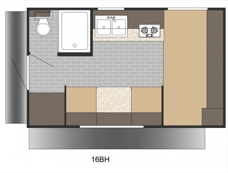 2026 SUNSET PARK RV SUN LITE 16BH Floorplan