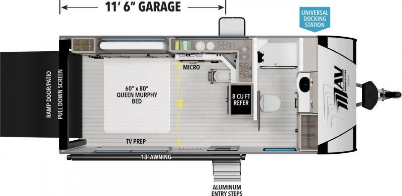 2026 GRAND DESIGN MAV 17MAV-SH Floorplan