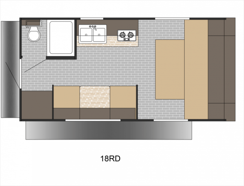2026 SUNSET PARK RV SUN LITE 18RD Floorplan