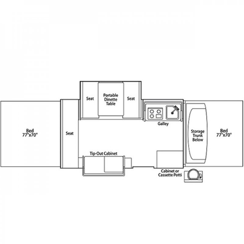 1999 FLEETWOOD COLEMAN UTAH Floorplan