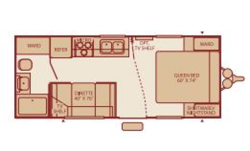2005 FLEETWOOD PIONEER 190FQ Floorplan