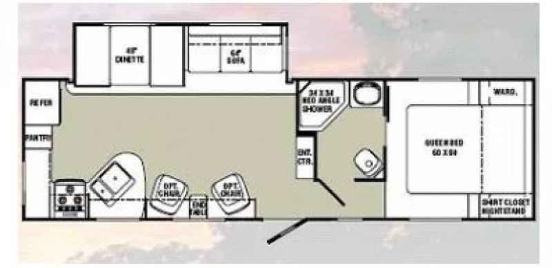 2009 R-VISION INC TRAIL LITE 30RK Floorplan
