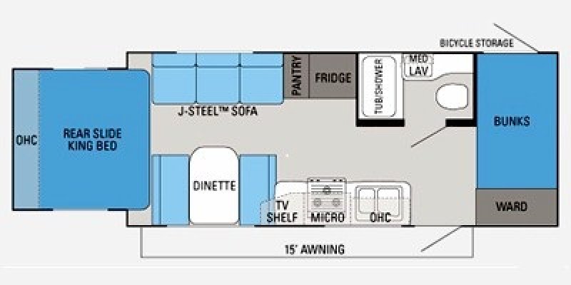 2010 JAYCO JAYFEATHER EXP213 Floorplan