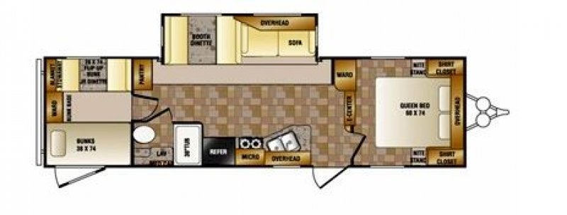 2011 CROSSROADS RV SLINGSHOT 32QB Floorplan