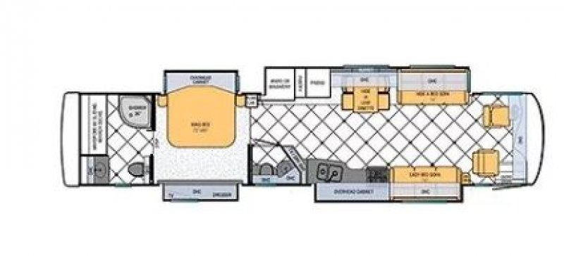 2013 NEWMAR VENTANA 4337 Floorplan